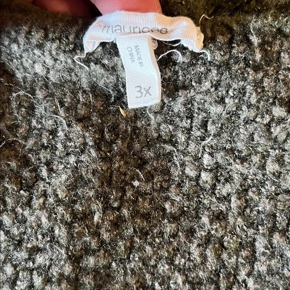 Maurices Olive Knit Sweater Cardigan - Picture 2 of 3